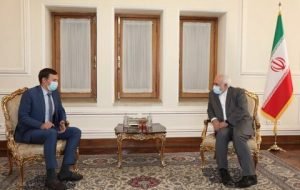 رئیس هیئت مذاکره کننده اوکراینی با ظریف دیدار کرد