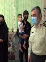 فرمانده نیروی انتظامی با خانواده شهید بویر در یاسوج دیدار کرد