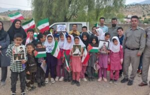 همبستگی بچه‌های روستای گلستان باشت با کودکان غزه+تصویر