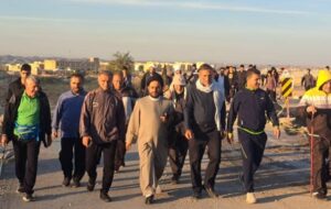 برگزاری همایش پیاده روی طلاب حوزه علمیه گچساران