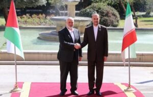 وزیر امور خارجه کشورمان با اسماعیل هنیه در تهران دیدار و گفت و گو کرد