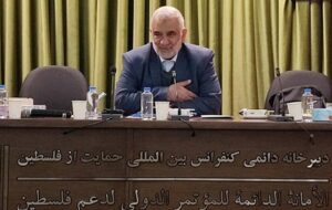 ارتباط تلفنی دبیرکل کنفرانس فلسطین با سردار حاج رمضان/ خبر شهادت تکذیب شد