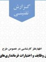 اظهارنظر کارشناسی در خصوص طرح تعیین وظایف و اختیارات فرمانداری‌های ویژه