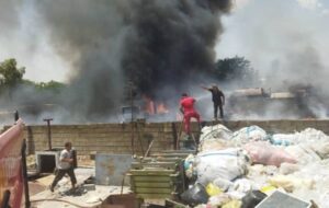 آتش‌سوزی گسترده در مرکز ضایعاتی گچساران