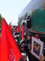 تشییع نمادین «رهبر شهید» در گچساران+ تصاویر